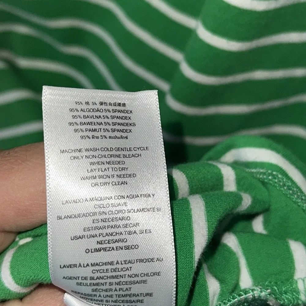 Michael Kors Green Ruched Cap Sleeve Muscle Tee size women’s large